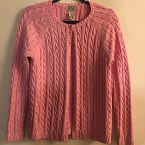 NWOT Gorgeous L.L. Bean pink sweater!